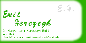 emil herczegh business card